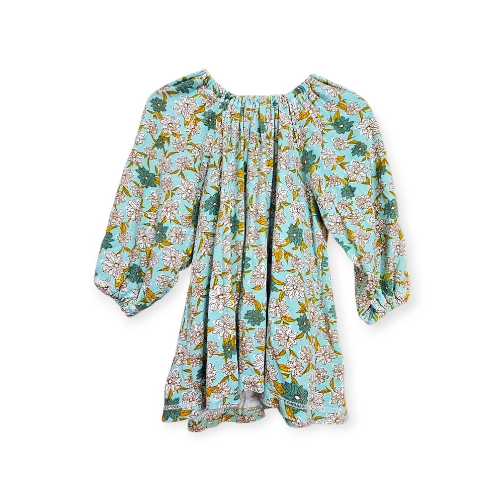 Milkbarn Baby Bamboo Floral Balloon Sleeve Tunic Dress 6-12M